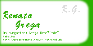renato grega business card